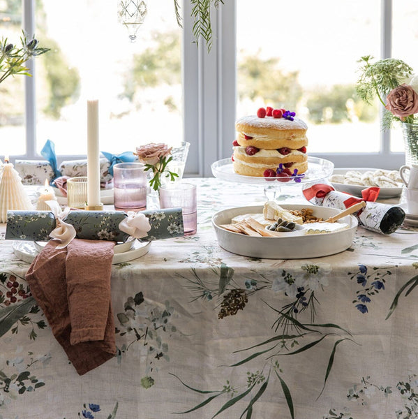 Tablecloth | Summer Peonies Linen