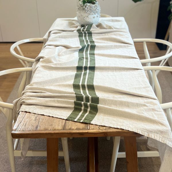 Tablecloth | Olive Striped Regular